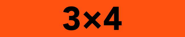3x4