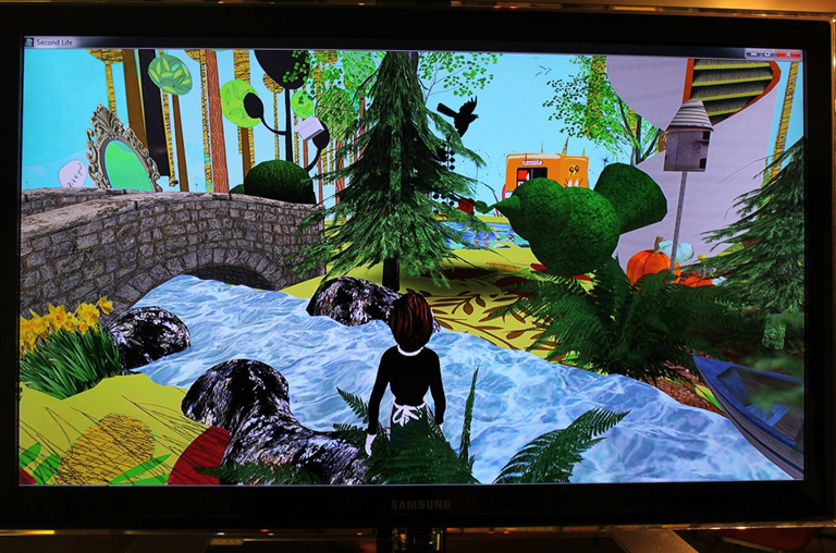 Mirror on the screen 