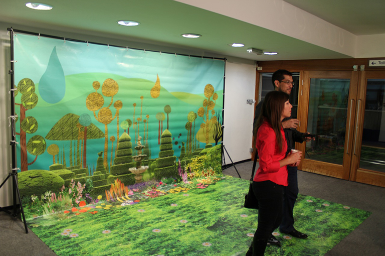 Mirror on the screen 